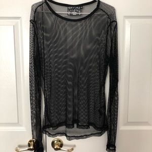 fishnet shirt